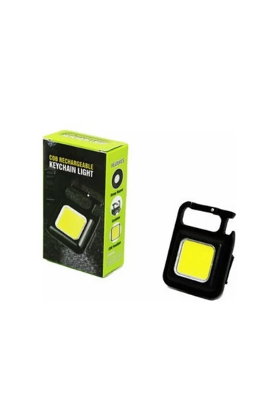 COB Rechargeable Keychain Light Şarj Edilebilir Şarjlı Mini Mıknatıslı El Feneri Anahtarlık Tirbuşon