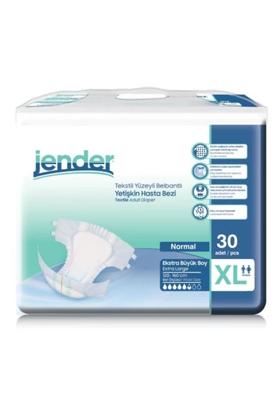 Jender Belbantlı Ekstra Büyük Boy XL 30'lu Hasta Bezi