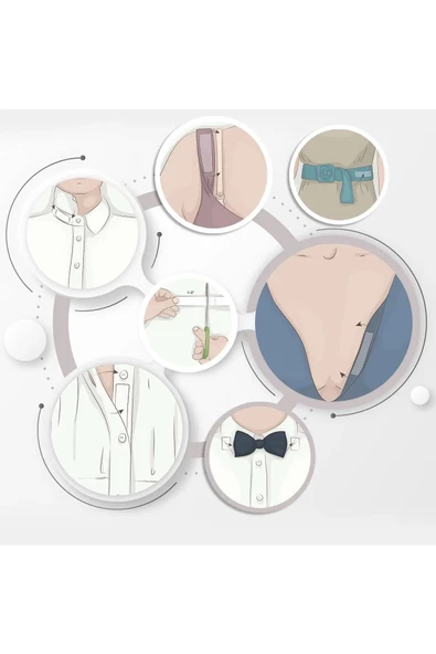 btmhome Dekolte Abiye Gelinlik Sütyen Straplez Kıyafet Sabitleme Bandı - 4