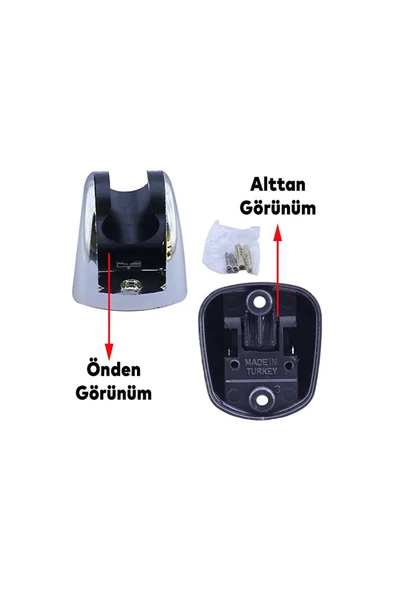 AKBELLİ GROUP 5 Fonksiyonlu Krom Duş Başlığı 1,5 M Örgülü Hortum Askı Duş Seti (ÖMÜRLÜK KALİTELİ MEKANİZMA) - 3