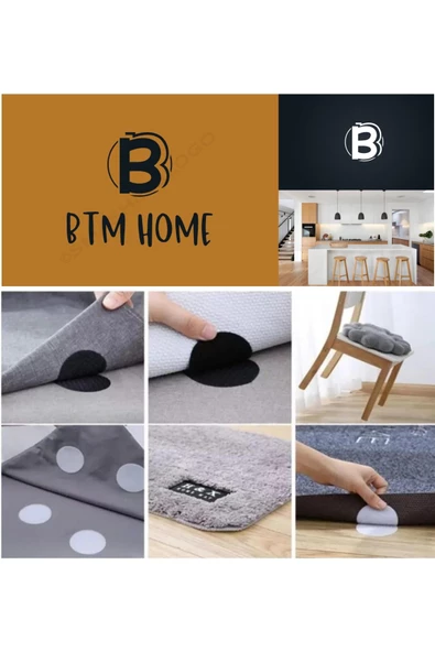 btmhome Halı, Kilim, Paspas, Örtü ve Minder kaydırmaz 10 ADET Kaydırmaz Taban