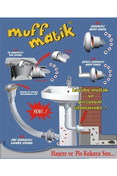 MUFFMATİK Muff Matik Çekvalflı Conta Haşere Ve Pis Koku Önleyici