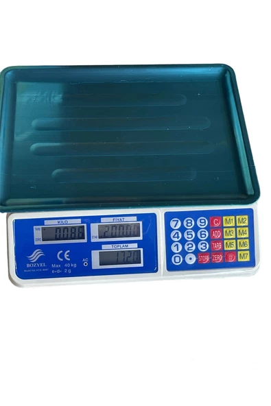 AVCI BOZYEL Teknika Terazi 40Kg Elektronik Dijital Bakkal Manav Pazarcı - Resim 2