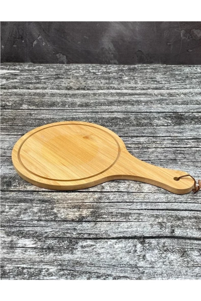 btmhome Ahşap Pizza Sunum Tepsi Servis - 2