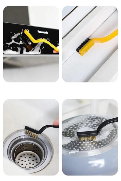 klasik yaşam 3 Adet Tel Fırça Ocak Fırın Mangal Izgara Airfryer Temizliği Kir Pas Yağ Temizleme Fırçası - 3