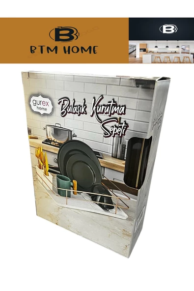 btmhome 20 adet Tabak kapasiteli Metal Plastik Bulaşık Kurutma Sepeti - 3
