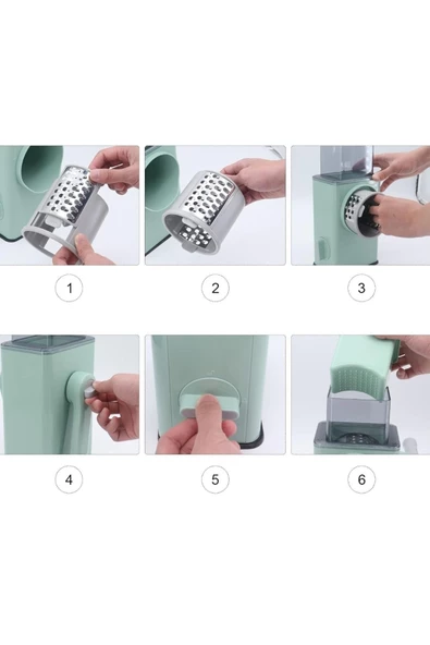 btmhome Sebze Meyve Dilimleyici Çelik Bıçaklı Çok Fonksiyonlu - 2