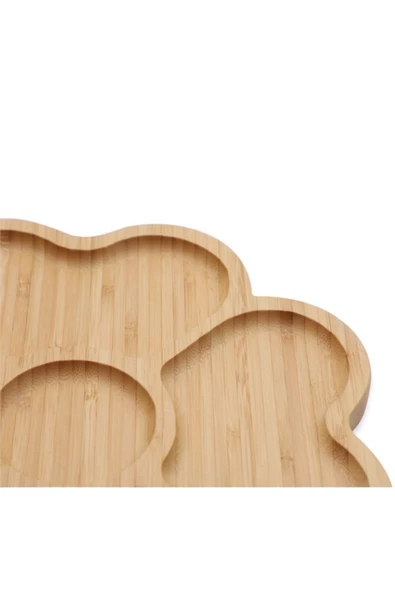 btmhome Dekoratif Bambu Sunumluk Tabak Bölmeli Servis Tabağı 25 X 14 Cm - 2