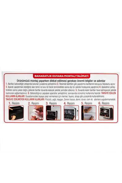 btmhome 12 Lİ STANDLI KAŞIKLI VE KAPAKLI BAHARATLIK 12 Lİ - 3