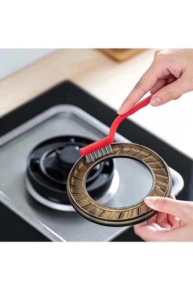 klasik yaşam 3 Adet Tel Fırça Ocak Fırın Mangal Izgara Airfryer Temizliği Kir Pas Yağ Temizleme Fırçası - 4