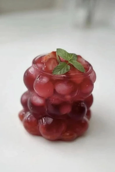 Btm Home Üzüm Bardak Boncuk Şekilli Isıya Dayanıklı BorosilikaBardak Kahve Ve Sunum Bardağı - 2