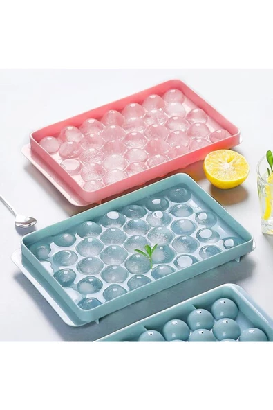 Btm Home Mini buz küpü kalıbı,  33 bölmeli, kokteyl, viski, çay, kahve