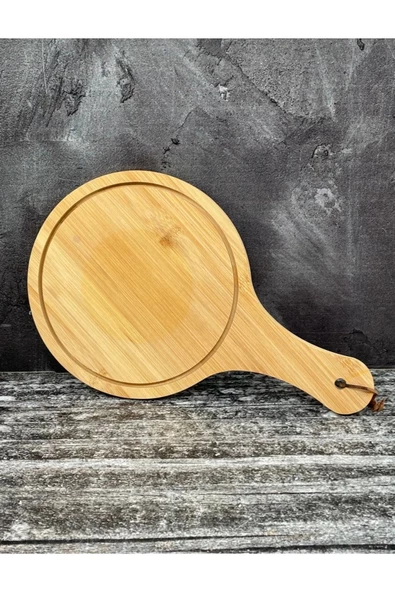 btmhome Ahşap Pizza Sunum Tepsi Servis