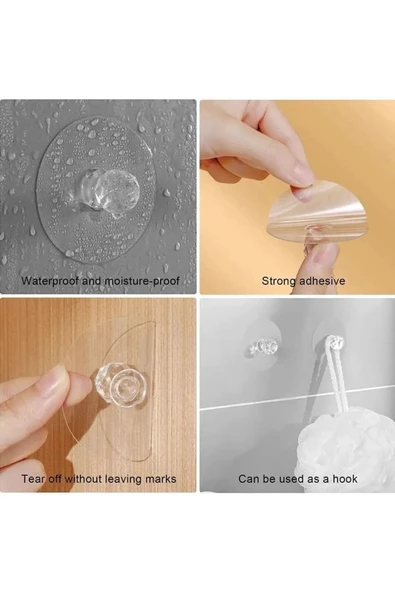 btmhome Kendinden Yapışkanlı Çekmece, Kapı, Dolap, Kapı Düğmesi Çok Amaçlı 3 Adet - 4