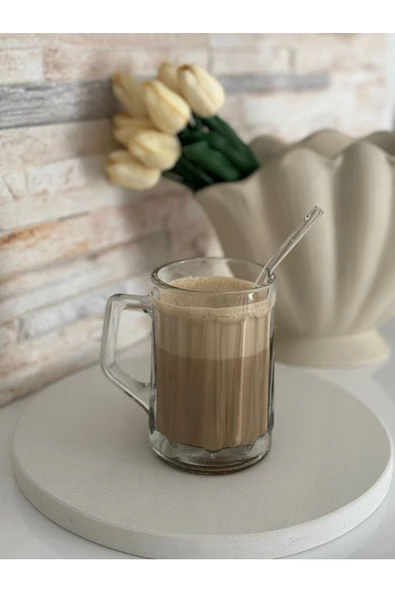 btmhome Isıya Dayanıklı Pipetli Renkli ve Kapaklı Bardak 1 Adet - 4