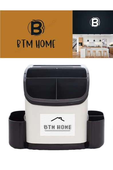 btmhome Tezgah Üstü  Organizer Kaşıklık , Kepçe , Kaşık  , Bıçak Organizeri - 3