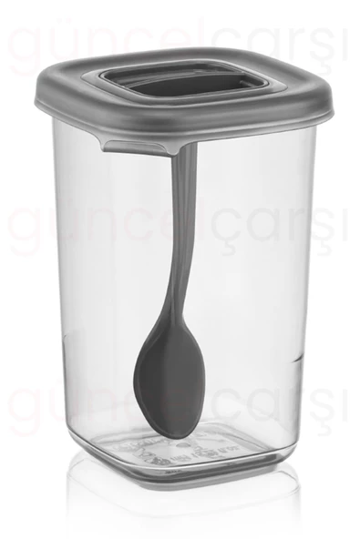btmhome 450 ml Kendinden Kaşıklı Baharatlık, Çay, Kahve Kutusu, Kaşıklı Pratik Çok Amaçlı Saklama Kabı4adet - 6