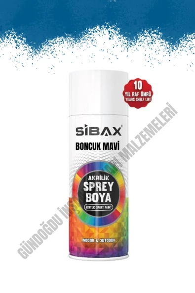 Sibax Akrilik Sprey Boya Boncuk Mavi 400 ml