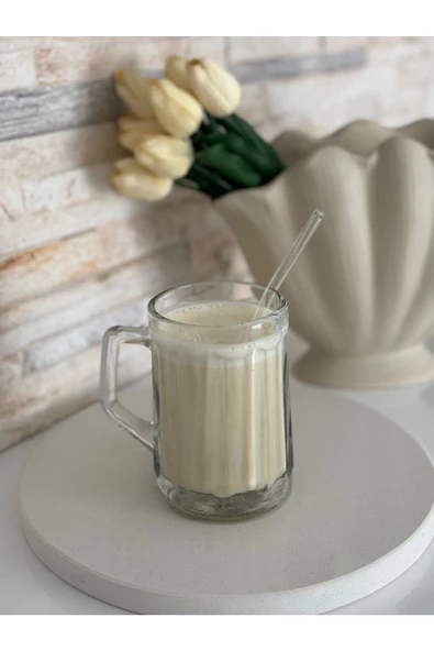 btmhome Isıya Dayanıklı Pipetli Renkli ve Kapaklı Bardak 1 Adet - 3