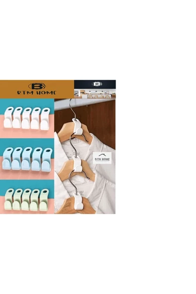 btmhome 10 Lu Çok Amaçlı Dolap İçi Düzenleyici Askı Kancası Organizeri