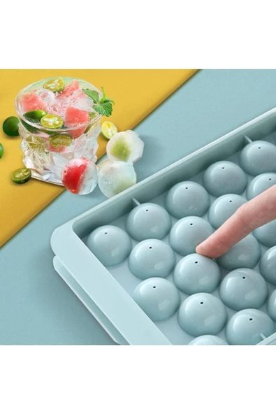 Btm Home Mini buz küpü kalıbı,  33 bölmeli, kokteyl, viski, çay, kahve - 2