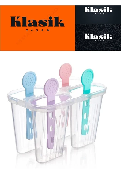 Btm Home 6'lı Pratik Dondurma Kalıbı Seti - 3