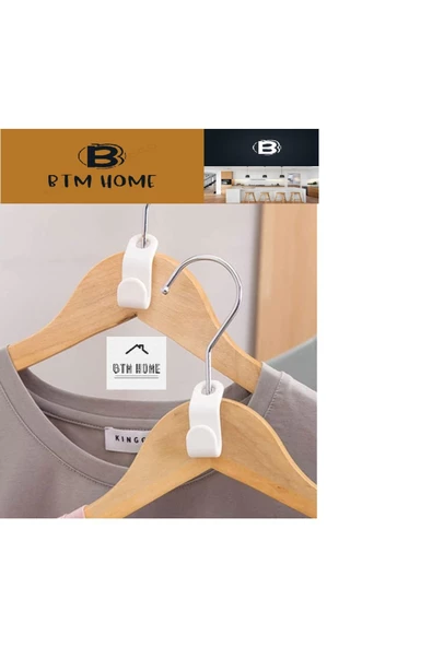 btmhome 10 Lu Çok Amaçlı Dolap İçi Düzenleyici Askı Kancası Organizeri - 2