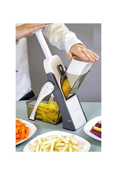 klasik yaşam Yaylı Basmalı Sebze Patates Doğrayıcı, Dilimleyici - 3