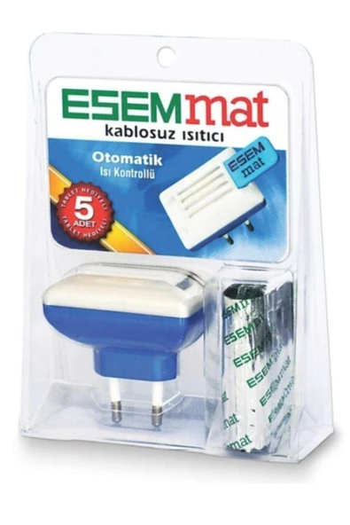 Esemmat Kablosuz Isıtıcı Otomatik Isı Kontrolü 10 Tablet Hediye