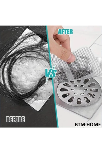 btmhome 10 Adet Pratik Banyo Mutfak Lavobo Gider Koruma Filtresi - 5