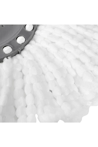 btmhome Paspas Başlığı, 360° Dönebilen Yuvarlak Döner Mikrofiber Yedek Başlık, Evrensel Döner Paspas Başlığı - 2