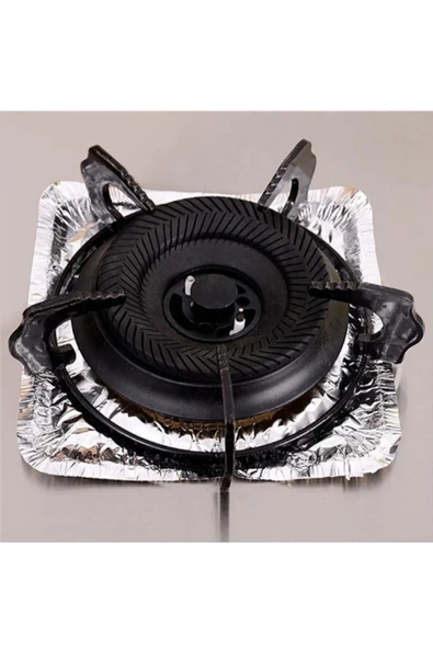 Btm Home 10 Adet Ocak Üstü Koruyucu Leke Önleyici Isıya Dayanıklı Ocak Izgara Koruyucu Folyo - 8