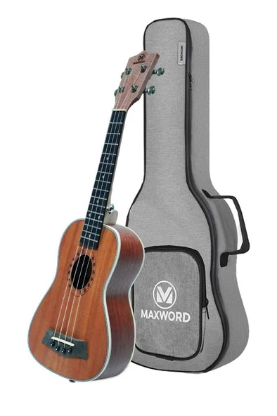 Maxword MU-21 PRO Yüksek Kaliteli Maun Soprano Ukulele Seti - 2