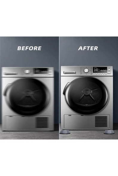 Btm Home 4'LÜ Silikonlu Ses Ve Titreşim Azaltıcı Ayaklık Çamaşır Makinesi Ve Kurutma Makinesi Denge Kurucu - 2