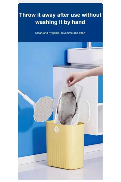 btmhome 6 Köşeli Mop Çekçekli Her Köşede Pratik Kullanım Cam Ve Yüzeyler İçin - 2