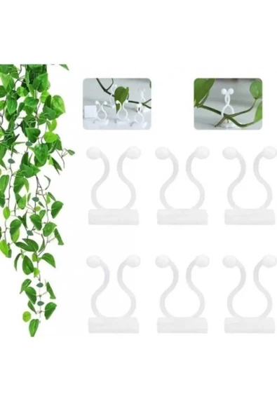 btmhome 10 Adet Kendinden Yapışkanlı Kablo Sarmaşık Çiçek Tutucu Duvar Sabitleme aparatı Yapışkanlı - 3