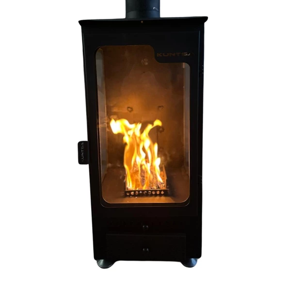 Kuntsa Sirius Tek Camlı Pelet Sobası Peletli Şömine - 4