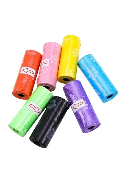 btmhome Kedi Köpek Kaka Poşeti Evcil Hayvan Kaka Torbası 4 lü Rulo - 4