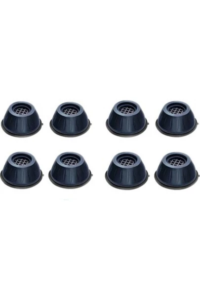 btmhome 4lü X4 Paket Beyaz Eşya Makine ve Koltuk Yatak Masa Silikon Tabanlı Ses ve Yükseltici Titreşim Önleyici Ayak - 3