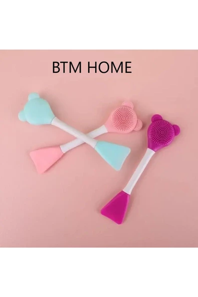 btmhome Silikon Yüz Temizleme Fırçası Maske Fırçası Ve Siyah Nokta Temizleyici Peeling Fırçası - 2
