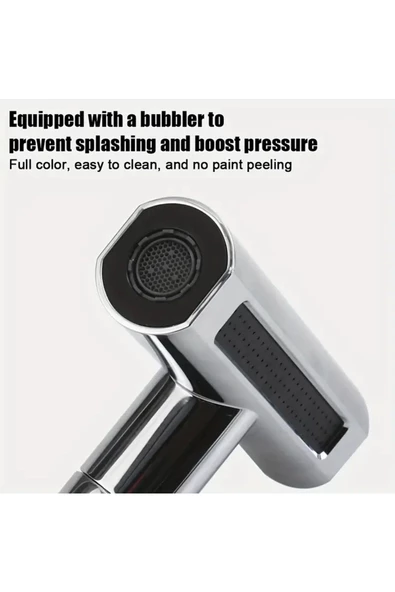 btmhome 4 Fonksiyonlu Musluk Batarya Başlığı Tüm Musluklara Uyumlu Aparatlı - 5