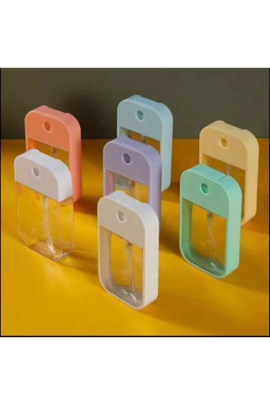 btmhome 45ML Doldurulabilir Sprey Şişesi Silikon Kılıf Anahtarlıklı Sprey - 4