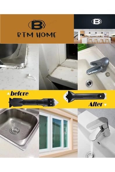 btmhome 3'ü 1 Arada Fayans Derz Dolgu Kazıyıcı Sıyırıcı Silikon Sökücü Ve Uygulayıcı Aparatı - 4