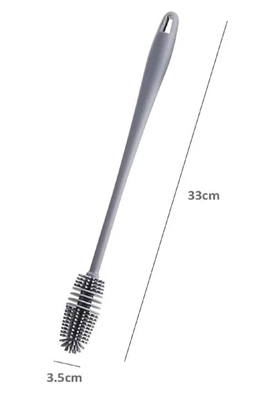 btmhome Silikon Temizlieme Fırçası Biberon Matara - Termos Suluk Yağ Şişe ve Kavanoz Temizleme Fırçası - 6