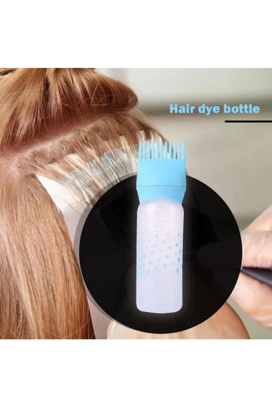 btmhome Taraklı Saç Boyama Şişesi - Saç Bakım Yağı Uygulama Şişesi - Dip Boyası Uygulama Şişesi 1 Adet - 2