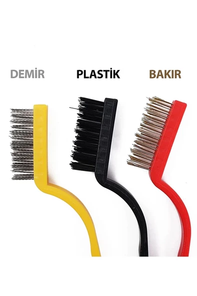 btmhome 3 Parça Tel Fırça Detaylı Temizlik Seti