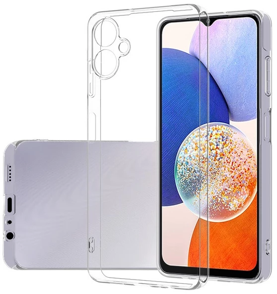 Samsung Galaxy A06 Kılıf Şeffaf Hibrit Silikon Esnek Tam Koruma