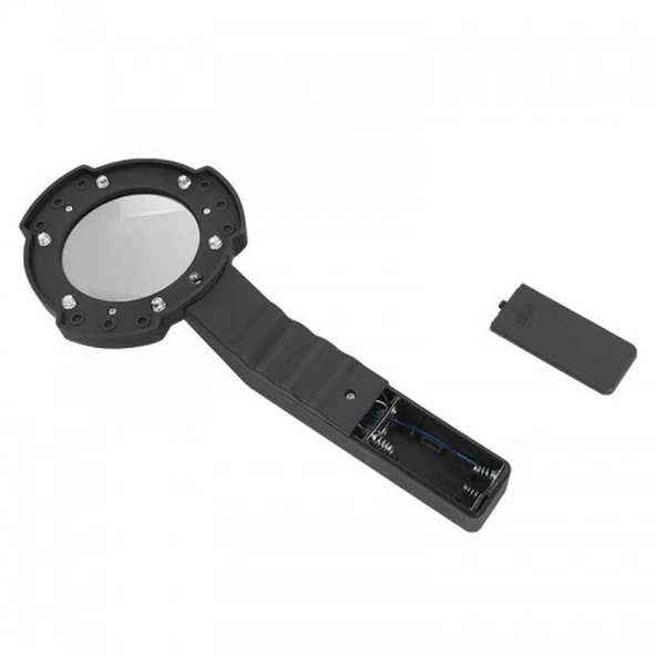 7 Led Aydınlatma Fener Pusula 4X Büyütme Okuma Büyüteç  Th-600557 - 4
