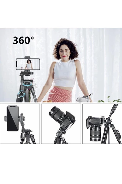 Torima 8810 Profesyonel 360 Derece Çok Amaçlı 1.2m Tripod Kamera Tripod - 2