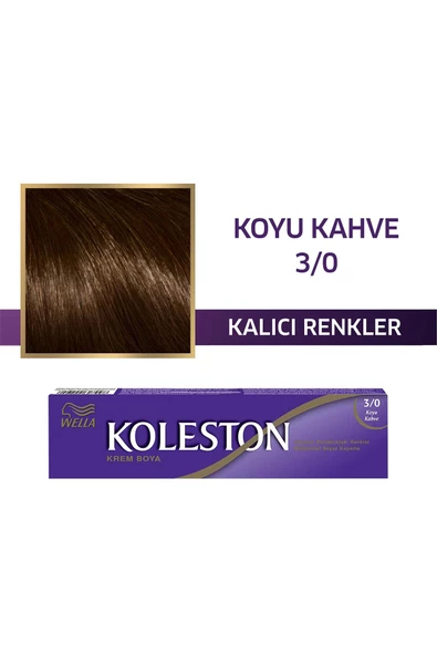 Koleston Tüp 3/0 Koyu Kahve